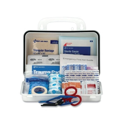 First Aid Only Contractor'S First Aid Kit, 10 Person, Plastic Case, Portable/Wall Mount - 1 per EA - 930010P