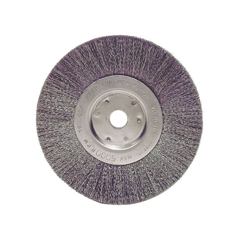 Weiler Narrow Face Crimped Wire Wheel, 6 Inches D, .0104 Stainless Steel Wire - 1 per EA - 01695