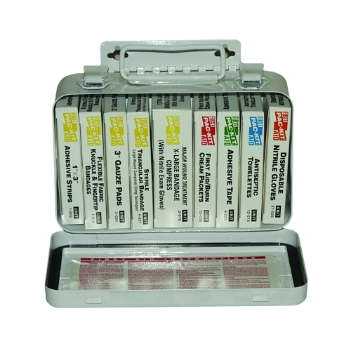 First Aid Only 10 Unit Steel First Aid Kit, Weatherproof Steel, Wall M ...