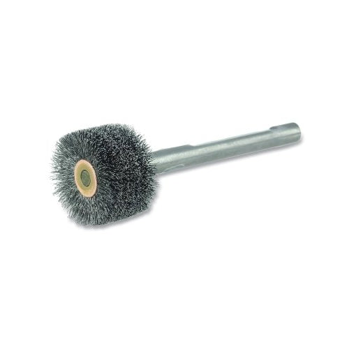 Weiler Bore-Rx x0099 Outil de brossage à fil serti, 1-1/2 pouces de diamètre, 1 pouce de largeur de face, fil de 0,006 pouces, 8000 tr/min - 1 par EA - 17211