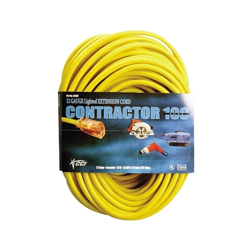 Southwire Vinyl Extension Cord, 50 Ft, 1 Outlet, Yellow - 1 per EA - 025880002