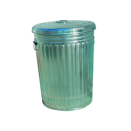 Magnolia Brush Pre-Galvanized Trash Can With Lid, 20 Gal, Steel, Gray - 1 per CN - TRASHCAN20GAL
