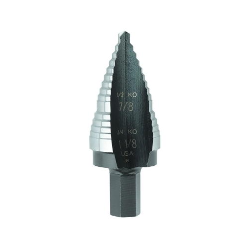Irwin Unibit High Speed Steel Fractional Self-Starting, 7/8 Inches To 1-1/8 In, 2 Steps - 1 per EA - 10239