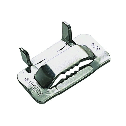 Band-It Ear-Lokt Buckles, 1/2 In, Stainless Steel 201 - 100 per BX - C25499