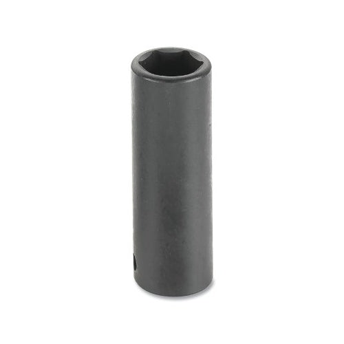 Grey Pneumatic Deep Length Impact Socket, 1/2 Inches Drive Size, 25 Mm Socket Size, Hex, 6-Point - 1 per EA - 2025MD