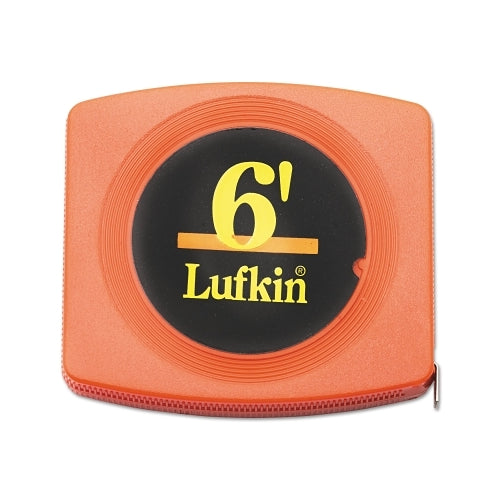 Crescent Lufkin Pee Wee Pocket Measuring Tape, 1/4 Inches X 6 Ft, Sae, Black - 1 per EA - W616