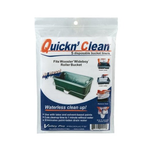 Wooster Quickn' Clean Doublure de seau, doublure de seau de 5 gallons - 12 par BX - 00R4720000