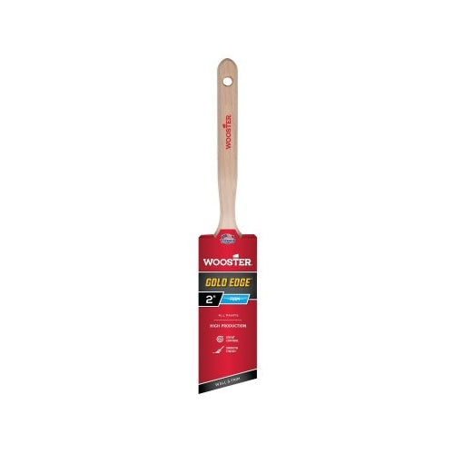 Wooster Gold Edge Paint Brushes, 2 Inches W, Polyester, Wood Handle - 6 per BX - 0052310020