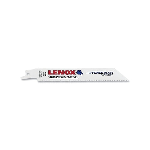 Lenox General Purpose Bi-Metal Reciprocating Saw Blade, 6 Inches L X 3/4 Inches W X 0.035 Inches Thick, 10 Tpi, 5 Ea/Pk - 5 per PK - 20562610R
