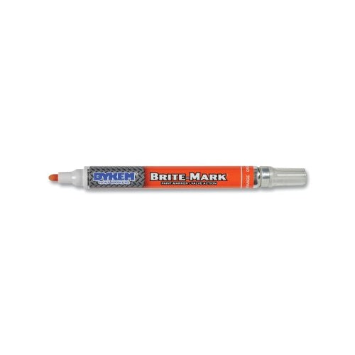 Dykem Brite-Mark Medium Paint Marker, Orange, Bullet - 12 per BX - 84005